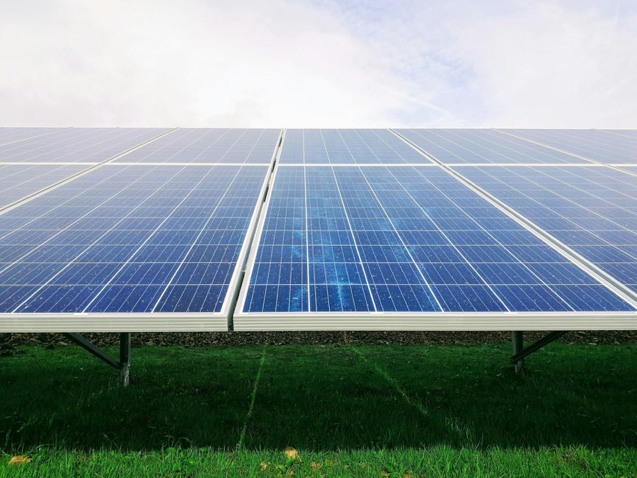 Zonnepanelen close-up
